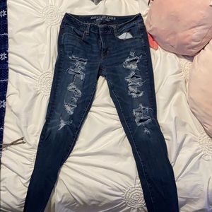 american eagle ripped jeans